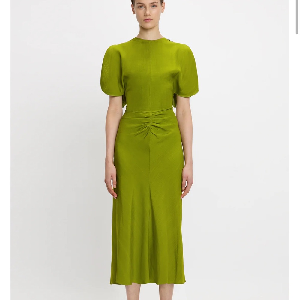 Victoria Beckham  Green Midi Dress